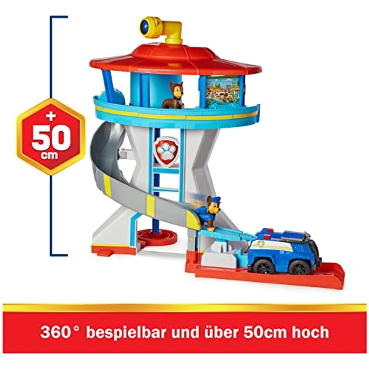 PAW Patrol Lookout Tower Playset with Toy Car Launcher 2 Chase Action Figures Chase’s Police Cruiser and Accessories Kids Toys for Ages 3 and up – Bild 2