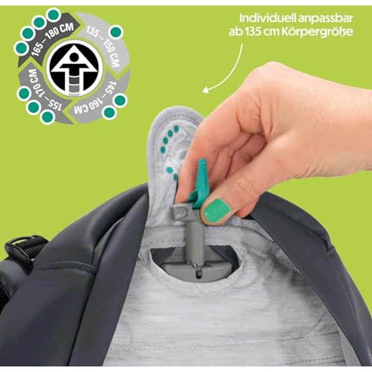 Coocazoo Schulrucksack Mate „Tarp Black Thunder”, ergonomisch und anpassbar, höhenverstellbar, mit Brustgurt & Hüftgurt, schwarz, 30 Liter Volumen, ab 3. Klasse – Bild 5