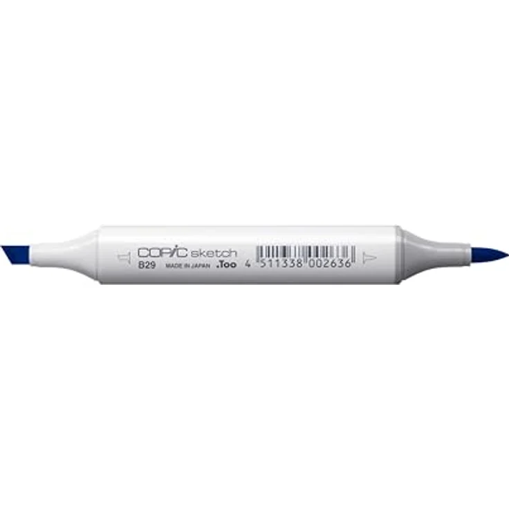 Copic Sketch Marker Typ B - 29, Ultramarine, professioneller Pinselmarker mit Super-Brush-Spitze und Medium-Broad-Spitze – Bild 4