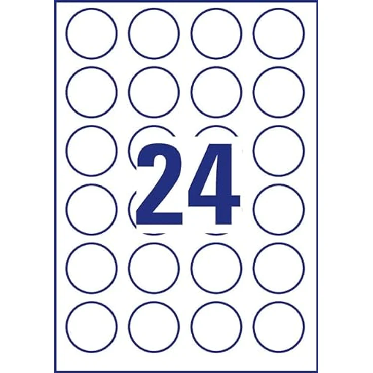 AVERY Zweckform Etiketten 5080, selbstklebende, weiße Etiketten 40,0 x 40,0 mm, 240 Stück, matte Oberfläche, FSC-zertifiziert – Bild 12