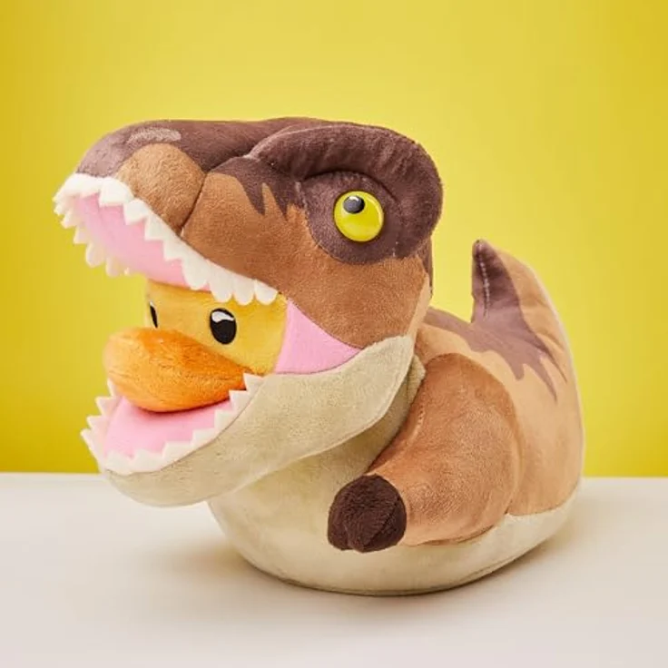 TUBBZ Plüsch-Ente Jurassic Park - Trex, 100% Polyester, Maschinenwaschbar, 17.5cm x 23cm x 14.5cm – Bild 3