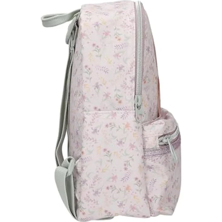 Depesche TOPModel Blooming Kitty Rucksack in Flieder, mit Model-Katze-Motiv, Blumenmuster und verstellbaren Trägern, ca. 27 x 21 x 8,5 cm – Bild 3