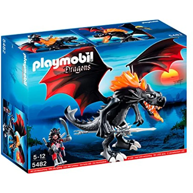PLAYMOBIL - Riesen-Kampfdrache mit Feuer-LEDs 5482 – Bild 2