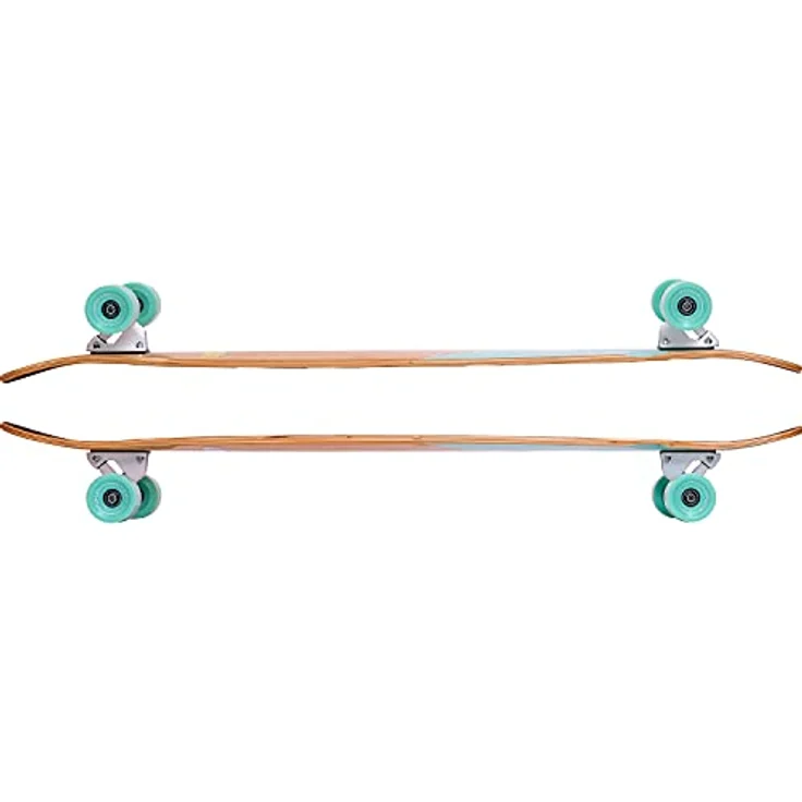 Apollo Dancer Longboard Bora, 46 x 9,5 Zoll, ABEC 9 Kugellager, Cruiser Longboard, Bambusholz, inklusive T-Tool – Bild 2