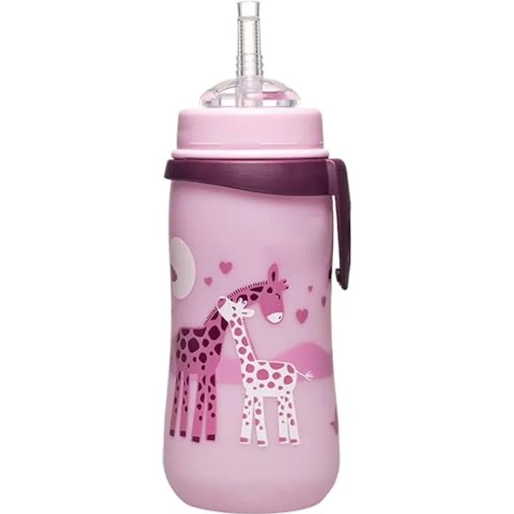 nip Straw Cup gelb PP 330 ml Giraffen Girl – Bild 2