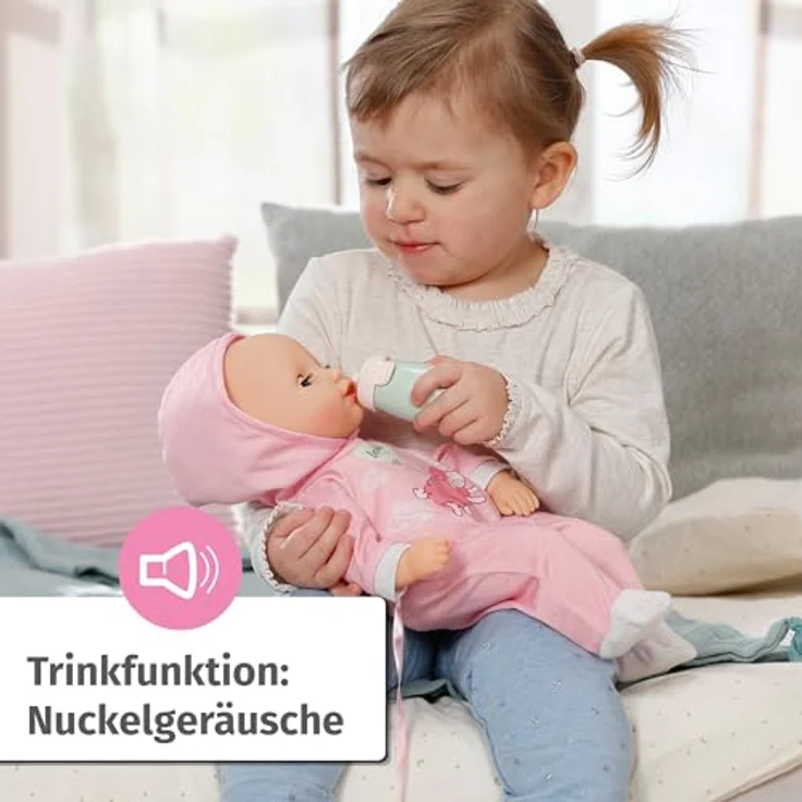 Zapf Creation Baby Annabell Hannah, 36 cm Spiel mit mir Puppe für Kinder ab 1 Jahr, weicher Stoffkörper – Bild 4