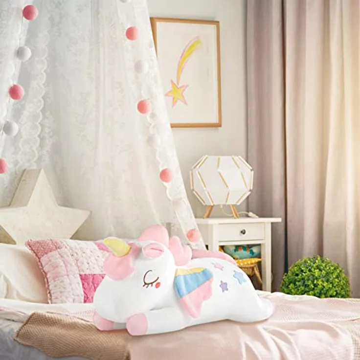 GAGAKU 66cm Plüsch Einhorn Kissen Einhorn Plüschtier Einhorn Kuscheltier Groß für Baby Mädchen Einhorn Geschenk zum Geburtstag und Jubiläum – Bild 4