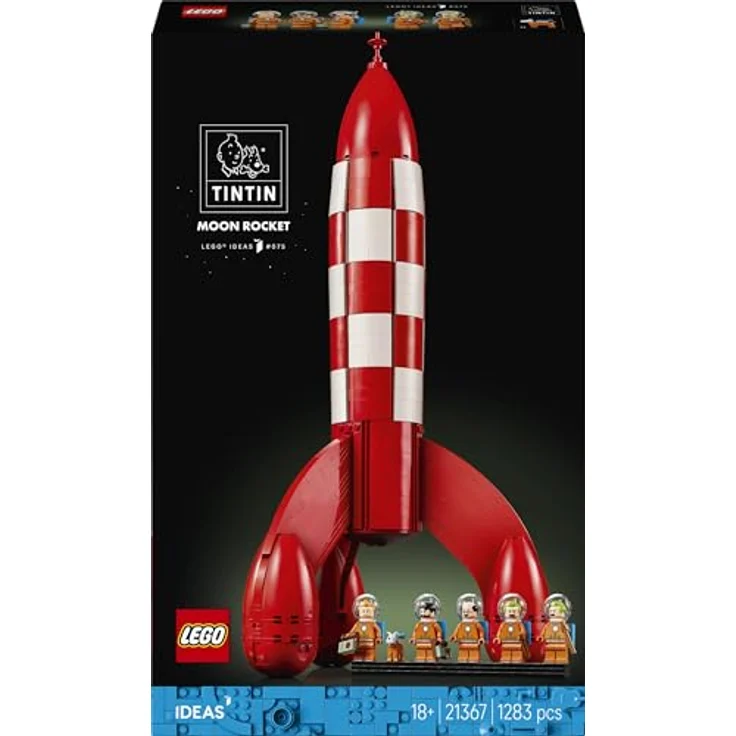 LEGO Mondrakete von Tim und Struppi - 21367, 1.283-teiliges Modell mit einer Höhe von 49 cm und fünf Minifiguren, für Erwachsene ab 18 Jahren – Bild 9