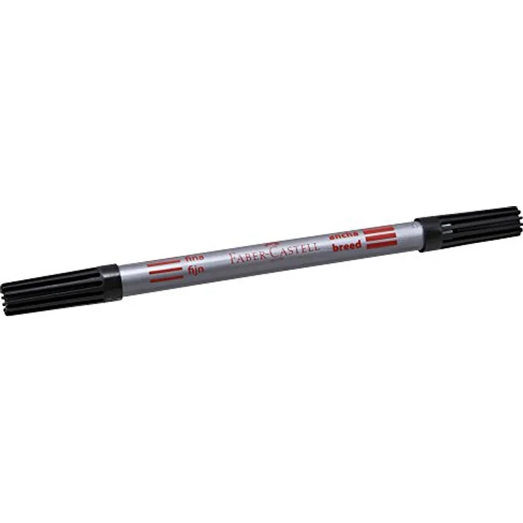 Faber-Castell Filzstift 10 Filzstifte Doppelender fein & breit farbsortiert, Malerlebnis in verschiedenen Farben – Bild 4