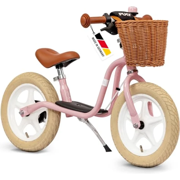 Puky LR 1L Classic Laufrad, ohne Bremsen, mit Luftbereifung, Retrodesign in Beige – Bild 1