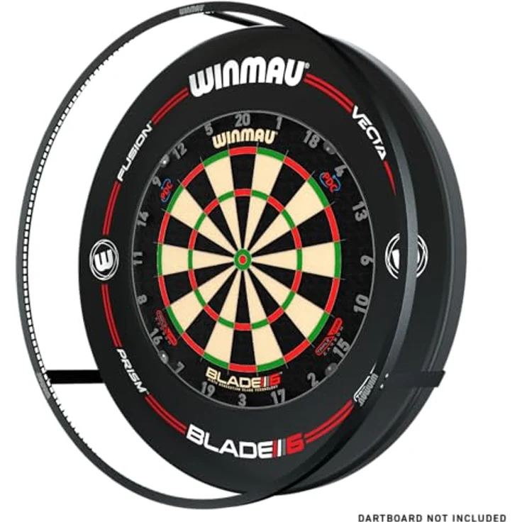 Winmau Dartboard-Beleuchtung Bundle "Plasma + Surround Black 4305", 132 LEDs, 2000 Lumen, schwarz – Bild 1