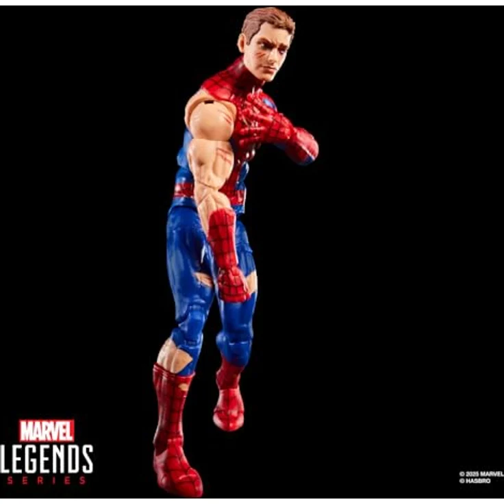 Hasbro Marvel Legends Series Magic: The Gathering Spider-Man, Action-Figur mit Kampfspuren, 15 cm, mit 7 Accessoires und exklusiver Foil Sammelkarte – Bild 4