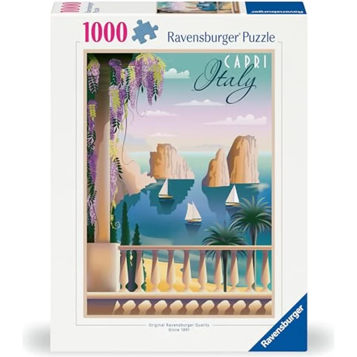 Ravensburger Puzzle 12001209 - Postkarte aus Capri - 1000 Teile Puzzle für Erwachsene und Kinder ab 14 Jahren, - Qualitätsmerkmale inklusive passgenauer Puzzleteile – Bild 2