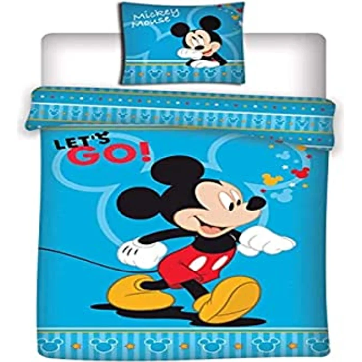 mickey Mouse Bettdecke 140 x 200 cm blau – Bild 2