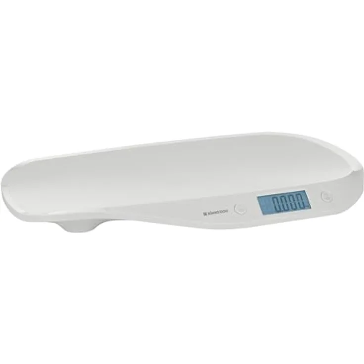 Kikka Boo Babywaage Lyra, LCD-Display, 20 kg Tragkraft, Maßband, Anti-Rutsch-Füße, grau