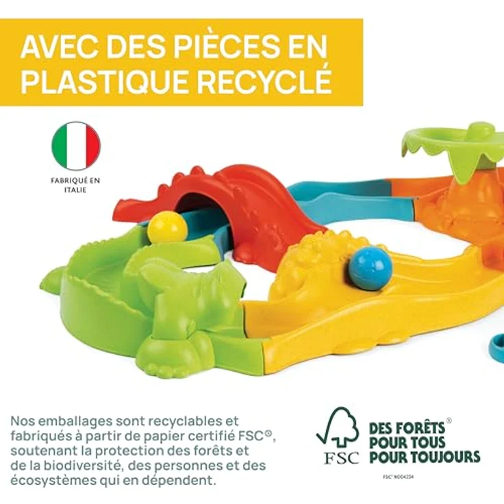 Chicco Kugelbahn 3in1 Safari, vielseitiges Set aus recyceltem Material, Made in Europe, fördert motorische Fähigkeiten, 11 Teile – Bild 9