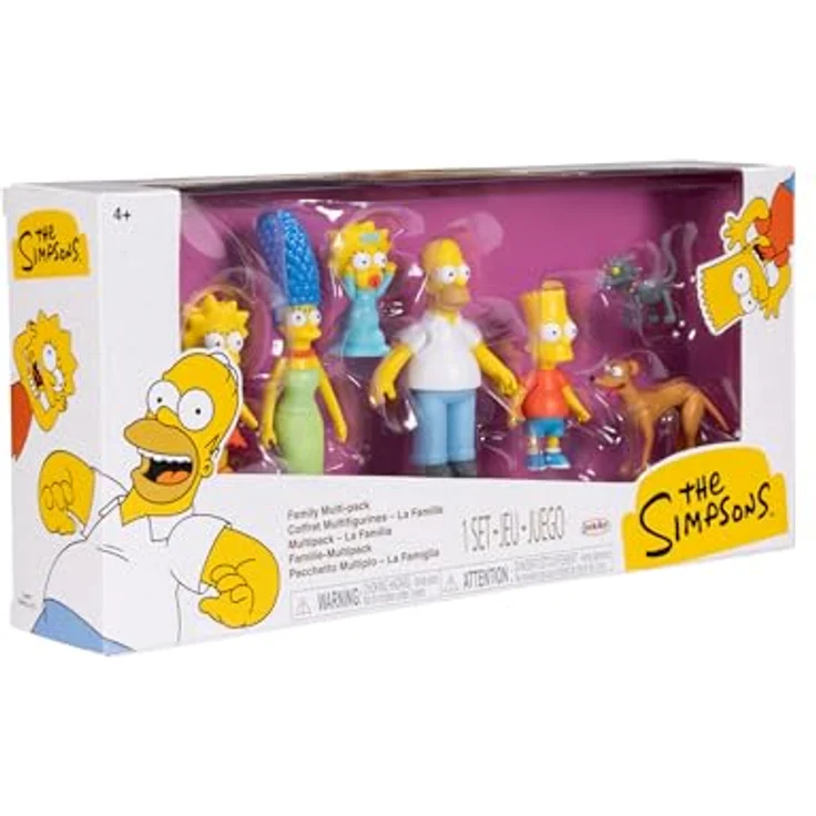 Jakks Pacific Simpsons Minifiguren 7er-Pack, 6 cm große Actionfiguren mit Homer, Marge, Bart, Lisa, Maggie, Hund und Katze – Bild 8