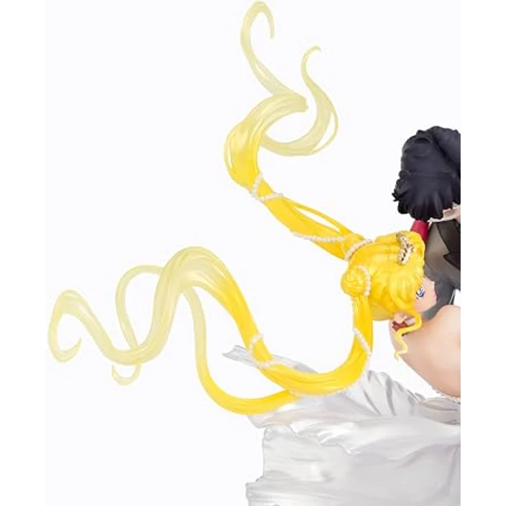 Bandai Tamashii Nations Sailor Moon FiguartsZERO Chouette PVC Statue Usagi & Tuxedo Mask, Moonlight Glow Edition, 24 cm, detailreich mit Base – Bild 7