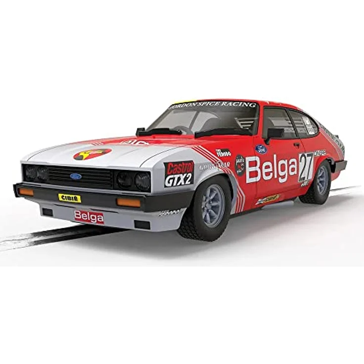 Scalextric C4349 Ford Capri MK3 - SPA 24HRS 1978 Winner, Rennbahnauto in Siegerausführung, blau – Bild 1