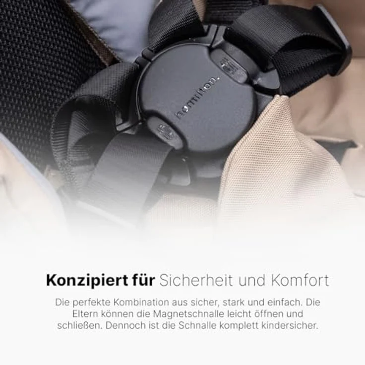 Hamilton by Yoop X1 Plus Kinderwagen - Modell 2023 - Leicht, verstellbar und wendig - Premium Buggy mit Einhand-Falttechnik - Belastbar bis 22 kg - Khaki – Bild 5