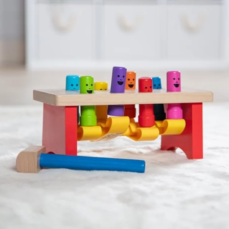 Melissa & Doug Luxuswerkbank Zum Hämmern Und Klopfen | Lernspielzeug | 2+ Years| Geschenk für Jungen oder Mädchen – Bild 10