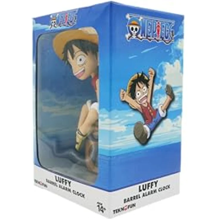 Teknofun One Piece - Luffy Na Beczce, LED Wecker mit klarer Anzeige und batteriebetriebenem Mechanismus, 17 cm – Bild 7