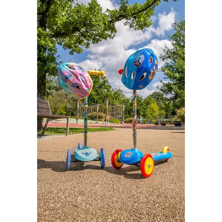 Seven 3-Rad Scooter Paw Patrol mit Lean-to-Steer-Lenkung, rutschfestem Deck und Hinterradbremse, klappbar – Bild 5