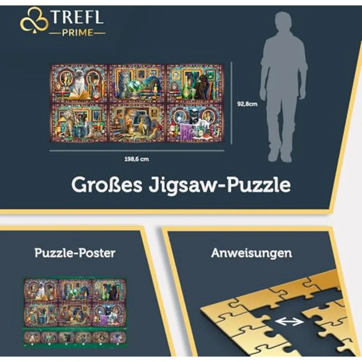 Trefl 81035 Whiskered Wonders Prime-Puzzle UFT Wonders-9000 Elemente, Lisa Parker, Großes Spiel, Dickster Karton, Bio, EKO, Mehrfarbig – Bild 4