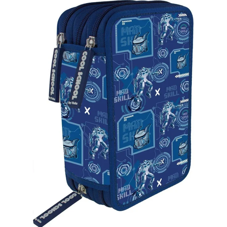 Tinka Magic Tinka - Pencil Case Triple - Cyber Robot, Federmäppchen mit futuristischem Design