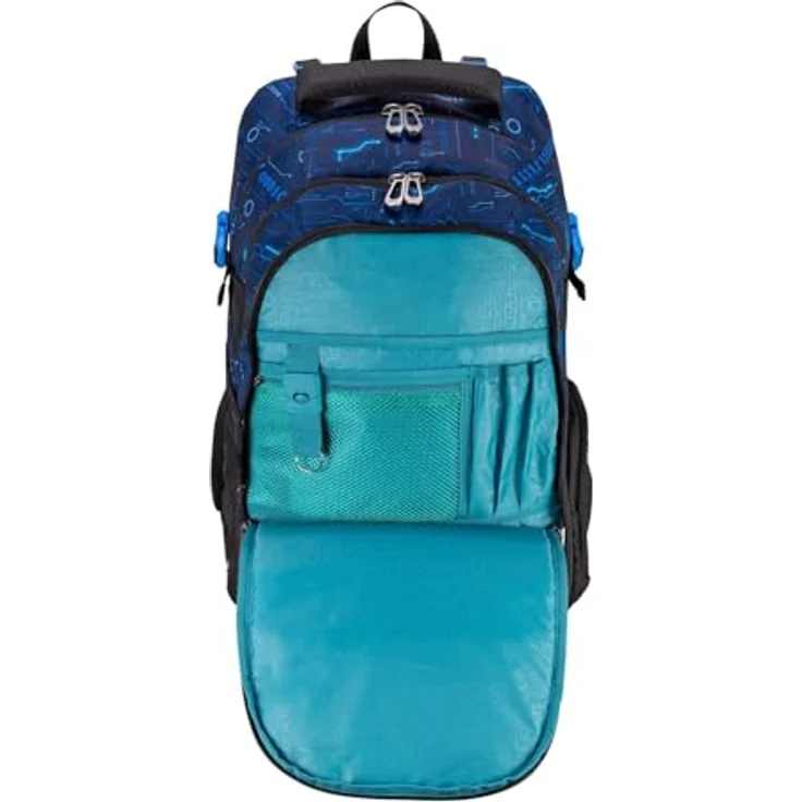 neoxx Active Pro School Backpack Next Level, Schulrucksack mit verstellbarem Tragesystem und viel Stauraum, Maße: 31 x 45,5 x 21 cm – Bild 5