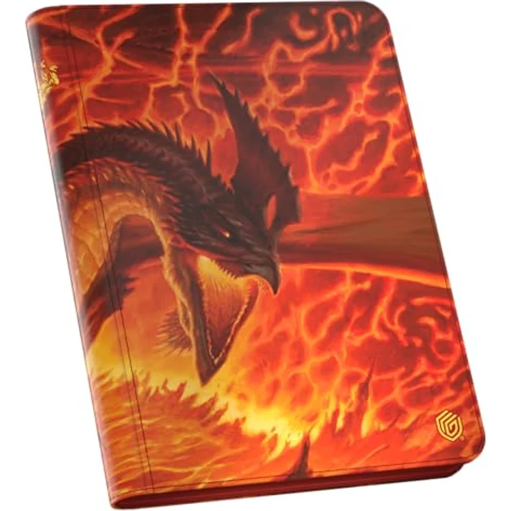 Ultimate Guard Zipfolio 360 Xenoskin, Sammelkartenmappe mit Reißverschluss für Magic: The Gathering - "Tarkir: Dragonstorm" - Magmatic Hellkite, säure- und PVC-frei, designed für Doppelhüllen – Bild 1