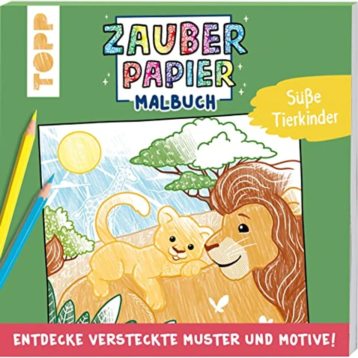 Zauberpapier Malbuch Süße Tierkinder – Bild 2