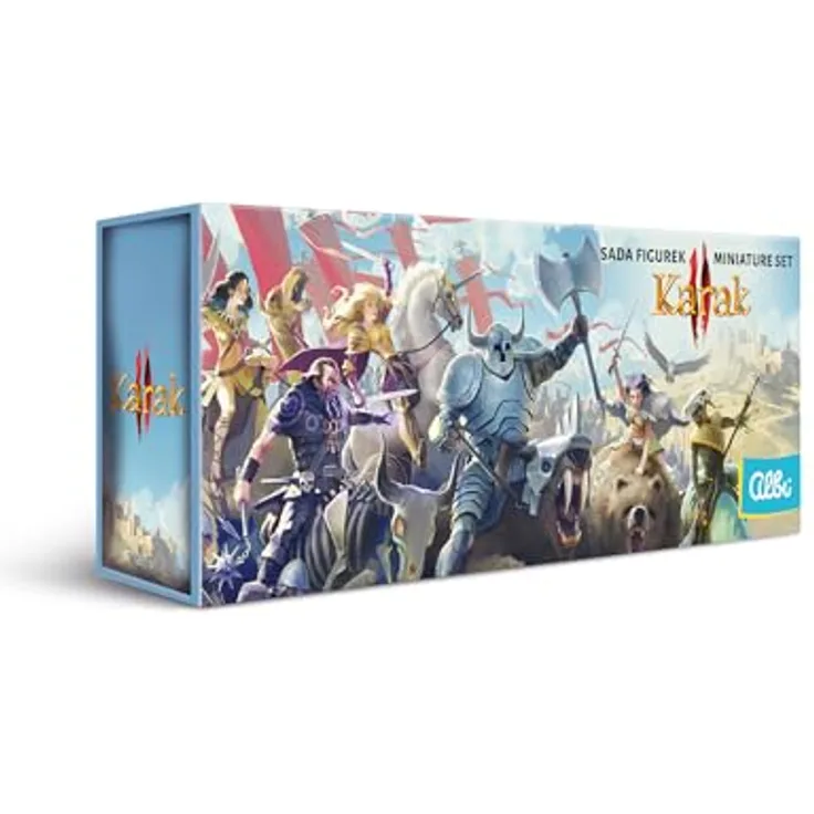 albi ALBI 87931 Karak 2 - Set von 6 detailierten Miniaturen mit farbigen Basisscheiben