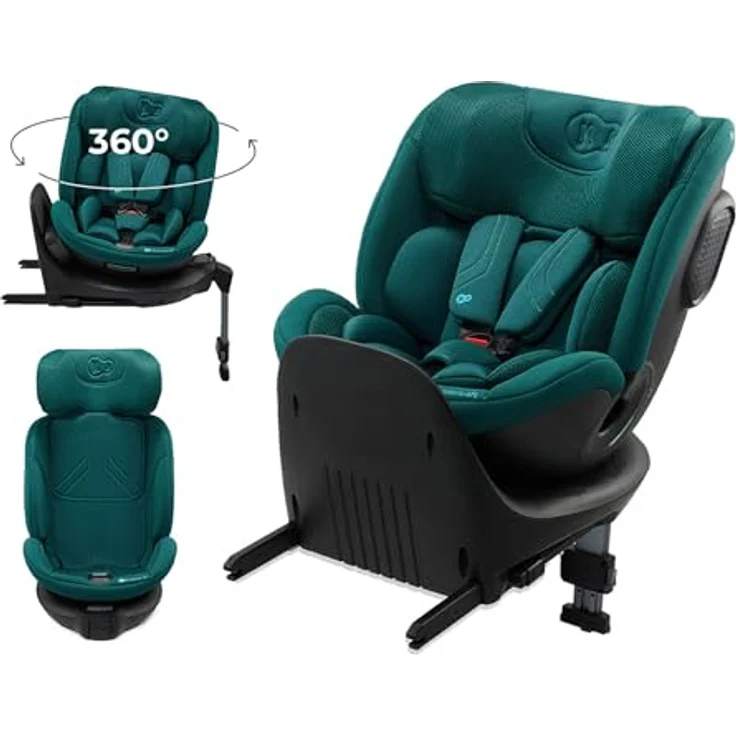 KinderKraft XRIDER 2 i-Size, Kindersitz mit Sicherheitsfeatures in grün – Bild 1