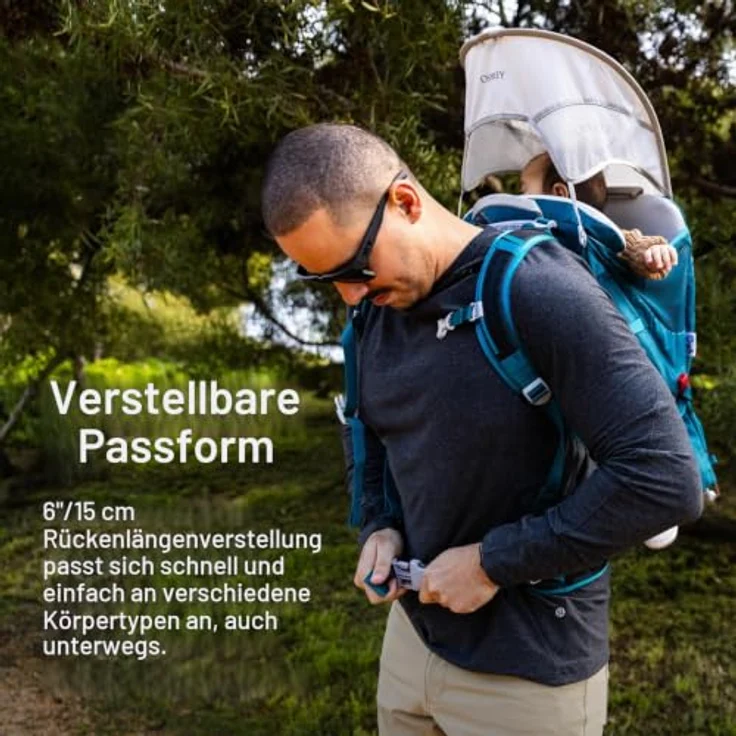 Osprey Poco SLT, Babytrage mit ergonomischem Rückensystem und robustem Beckengurt, Unisex – Bild 4