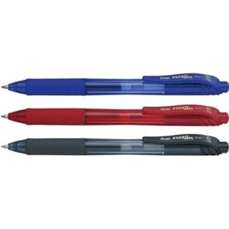 Pentel EnerGel X BL107-BX Gel-Tintenroller, rot, 0,7 mm Strichstärke, Druckmechanik, nachfüllbar – Bild 2