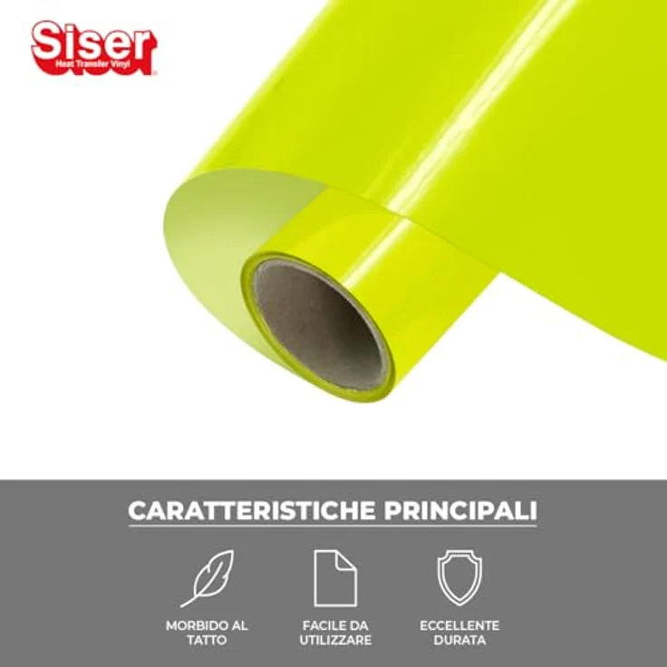 Siser® P.S. Film Extra EasyWeed Transferfolie für Schneideplotter, neon, 30,0 x 50,0 cm, PVC-frei, speziell für Nylon und schwierige Materialien – Bild 2