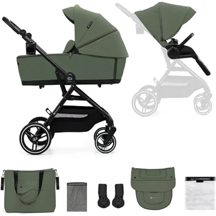 Kinderkraft Yoxi Mystic Green 2-in-1 Kinderwagen, kk Kinderkraft – Bild 1