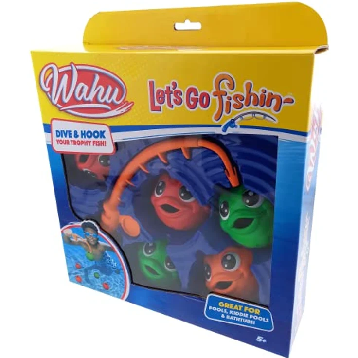 WAHU Let's Go Fishin', Wasserspiel für Kinder ab 5 Jahren, Angelspiel und Outdoor-Pool-Spielzeug für 1 Spieler – Bild 5