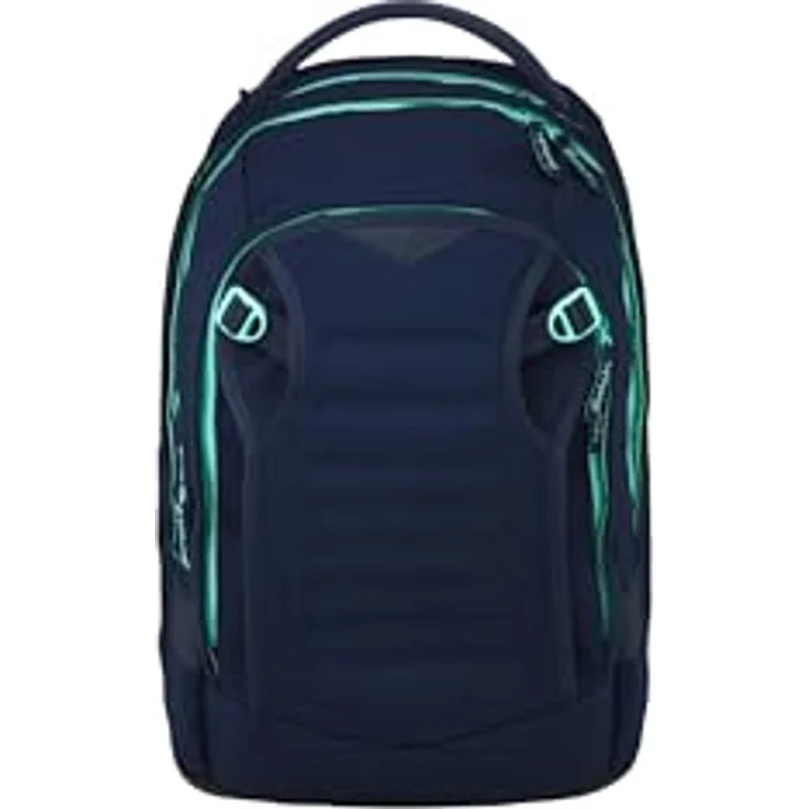 Satch Match Plus Schulrucksack, erweiterbar auf 35 Liter, ergonomisch mit Fronttasche in Ocean Mint - Blau, reflektierend und aus recyceltem Material – Bild 1