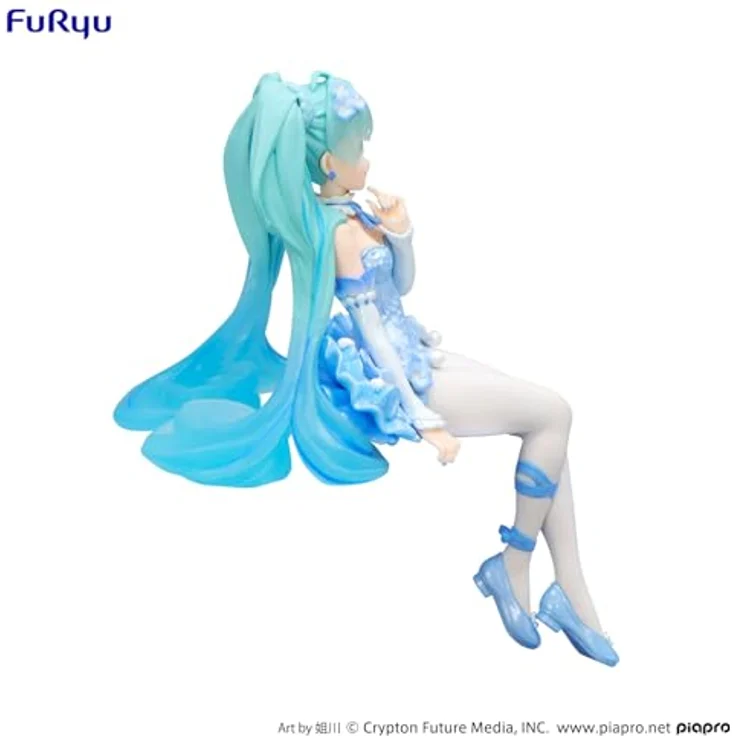 Furyu Hatsune Miku Noodle Stopper PVC Statue Flower Fairy Nemophila, 15 cm, Pail Blue Color Ver. – Bild 5