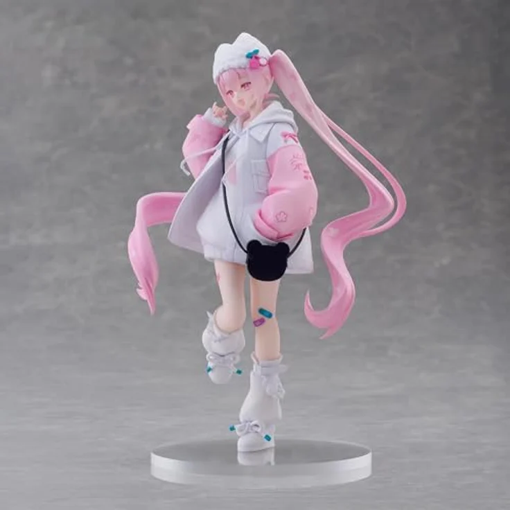 FuRyu Hatsune Miku Tenitol PVC-Statue Sakura Miku im Cool-Style [petit], 19 cm, detailreiche Sammelfigur mit frühlingshaftem Kirschblüten-Motiv – Bild 2