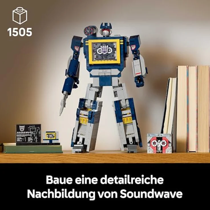 LEGO Icons 10358 Transformers: Soundwave Bausatz, 1.505 Teile, Mehrfarbig, ab 18 Jahren – Bild 2