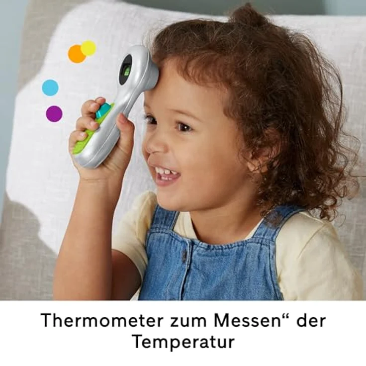 Fisher-Price Arzttasche für Rollenspiele, 7-teilige Doktortasche für Kinder ab 3 Jahren, HYH26 – Bild 2