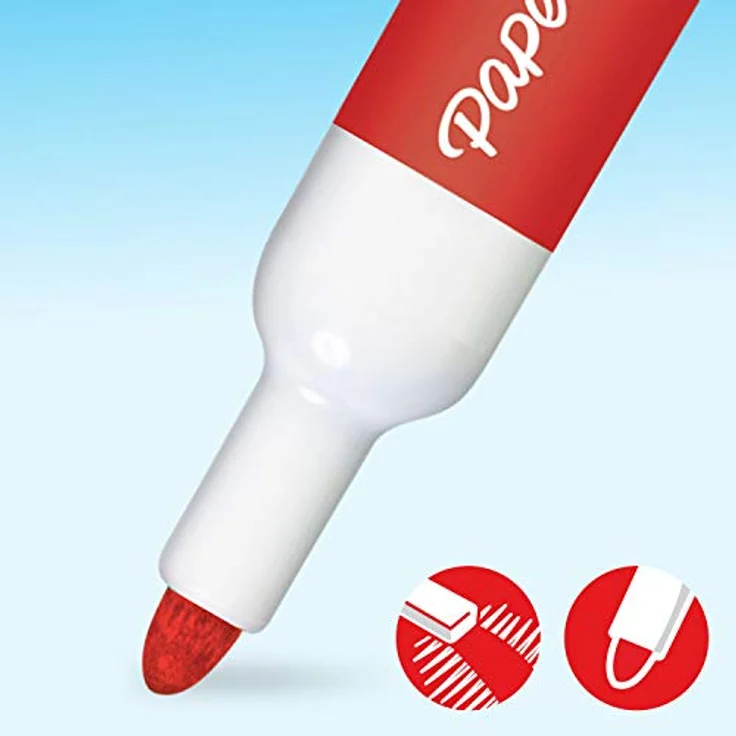 PAPER MATE | Geruchsarme Whiteboard-Marker | Patronenspitze | farblich sortiert | 4 Stück – Bild 5