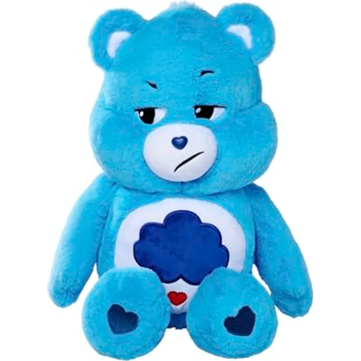 Simba 6305878023 - Glücksbärchi, Brummbärchi, 60cm, Care Bears Plüschfigur, blau – Bild 2