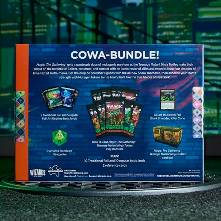 Magic: The Gathering Teenage Mutant Ninja Turtles Bundle, 9 Play-Booster und exklusive Foilkarte mit alternativer Illustration, englische Version – Bild 8