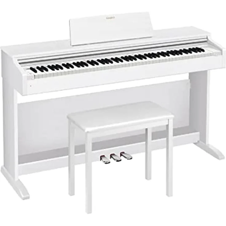 Casio Celviano AP-270WE, Digitalpiano mit 88 gewichteten Tasten, Weiß, inklusive Konzertflügel-Klängen und skalierter Hammermechanik – Bild 1
