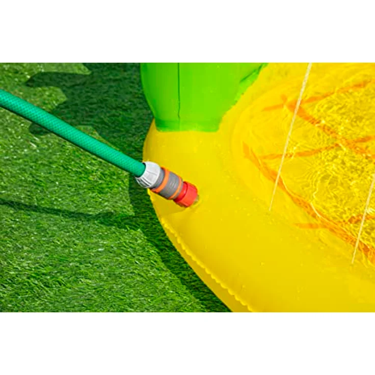 BESTWAY Wassermatte Sunny Pineapple, Planschbecken mit Wassersprinkler, 196x165 cm, strapazierfähiges PVC – Bild 9