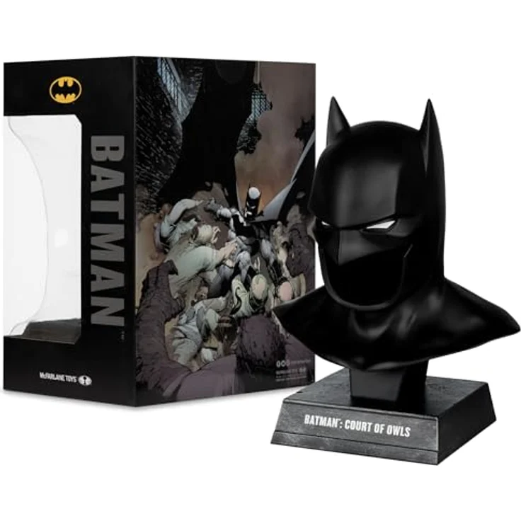 McFarlane Batman DC Direct Mini Replica 1/3 Cowl (Court of Owls) mit Ständer, 15 cm hoch – Bild 3
